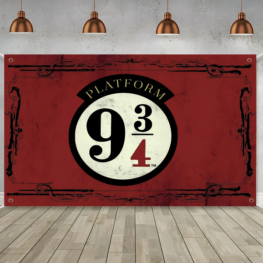 HOGWARTS EXPRESS 9 34 تجمعات عائلية أعلام زينة للتخييم