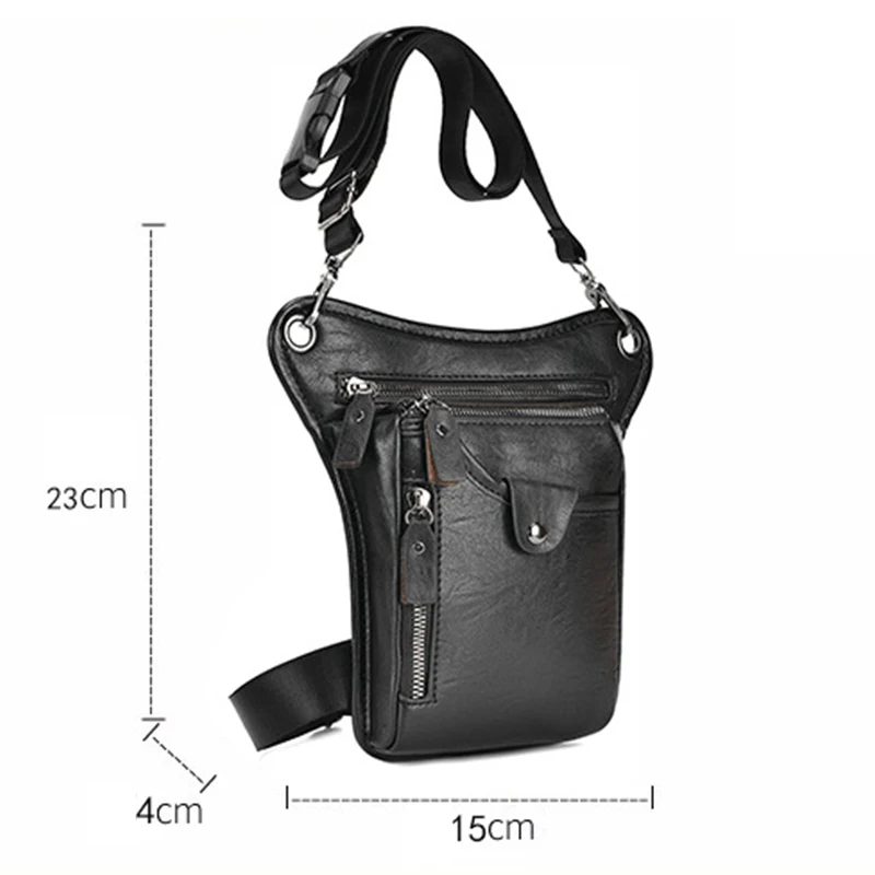 

Vintage Leg Bag Pu Leather Waist Pack for Men Women Belt Hip Bag Multifunction Motorcycle Bicycle Outdoor Hiking Camping