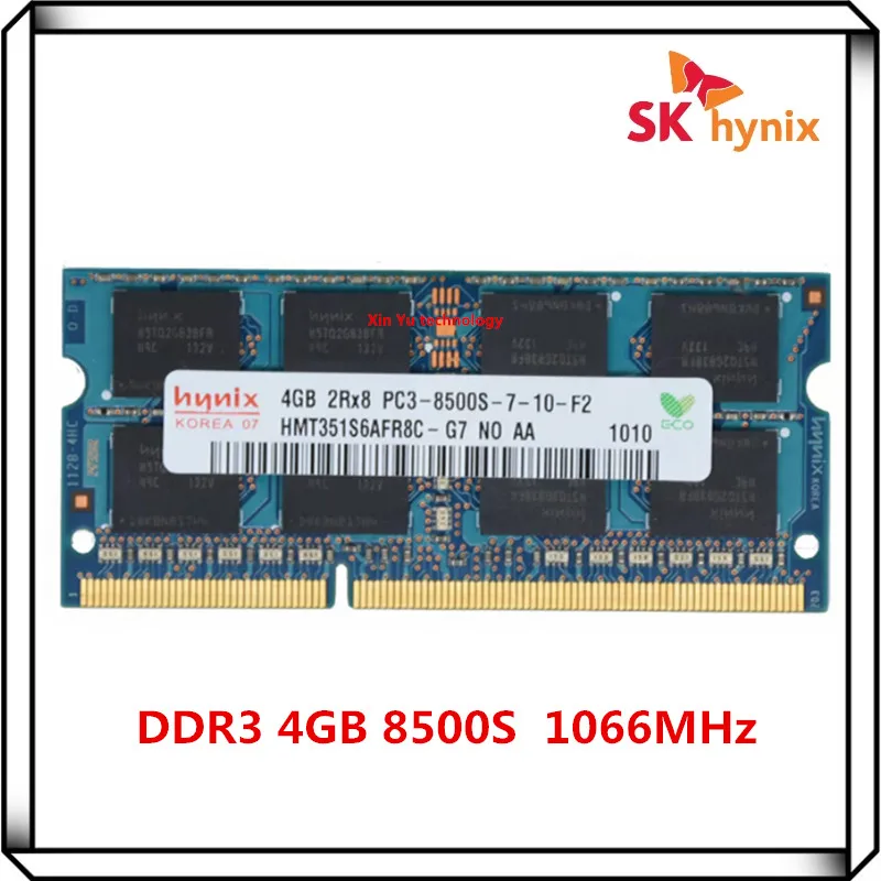 SK Hynix DDR3 4GB 2Rx8 8500S  PC3 1066MHz SO-DIMM RAM Notebook 4G laptop memory