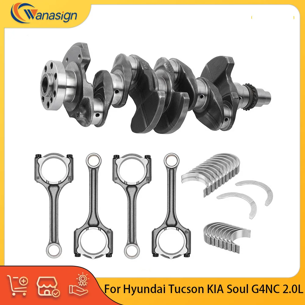 

Engine Parts Cranksahft Connecting Rod Main Bearings Set Fit 2.0 L L4 Gas G4NC For Hyundai Tucson KIA Soul 12-19 2.0L