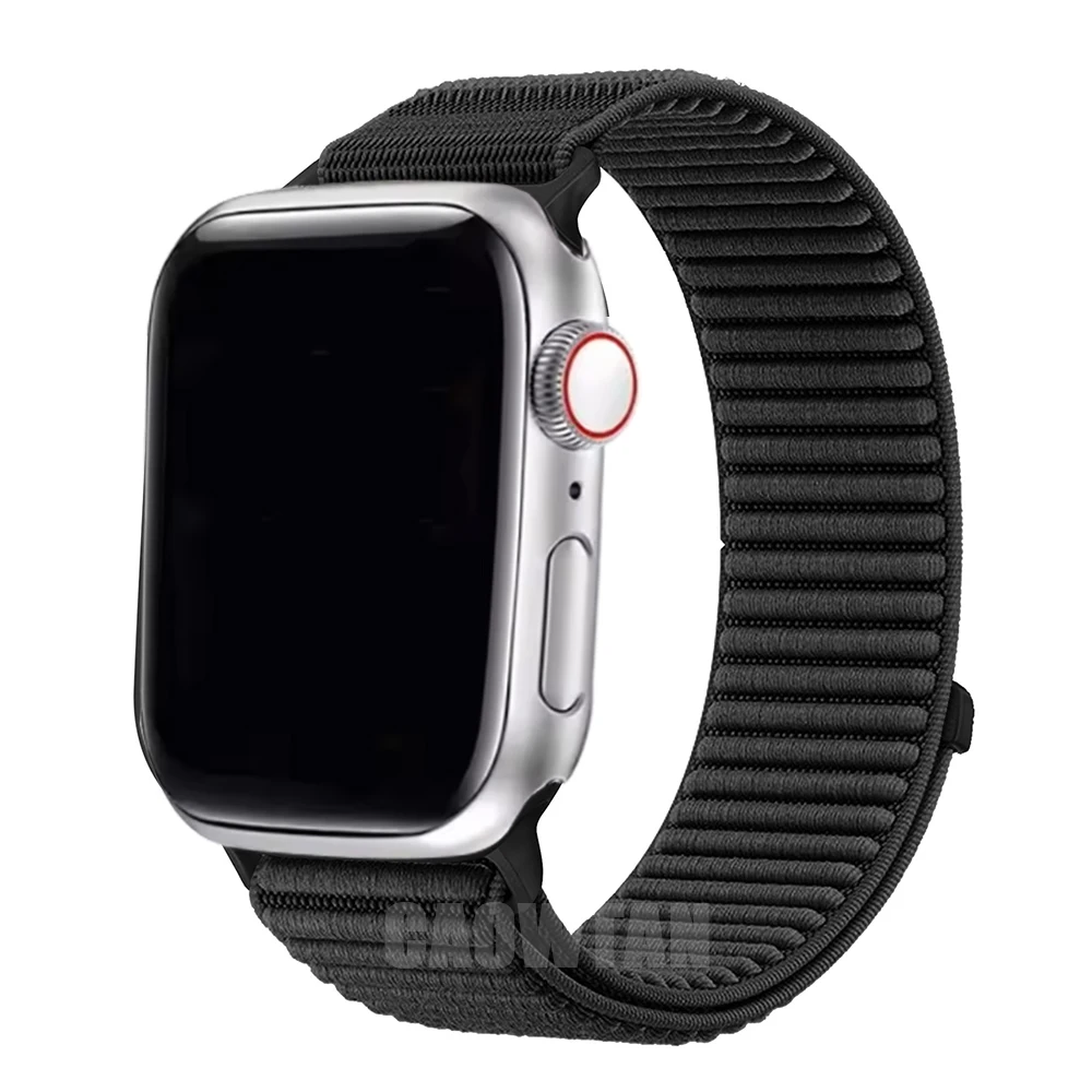 Für Apple Watch Band 10 42 mm 46 mm Ultra 49 mm Nylon-Sportarmband für iWatch 9 8 7 6 SE 5 4 41 mm 45 mm 44 mm 40 mm Correa-Armband
