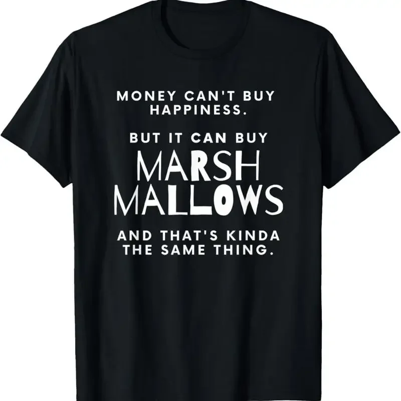 Funny Quote Camp T Shirt Marshmallow Happiness