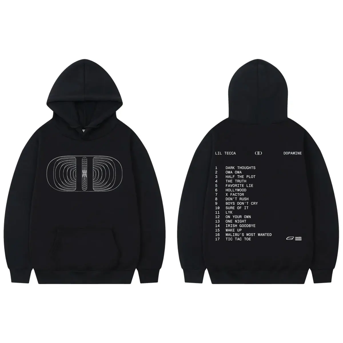 

Rapper Lil Tecca Dopamine Album Print Hoodies Harajuku Hip Hop Pop Music Sweatshirts Men Women Clothing Fashion Casual Pullovers