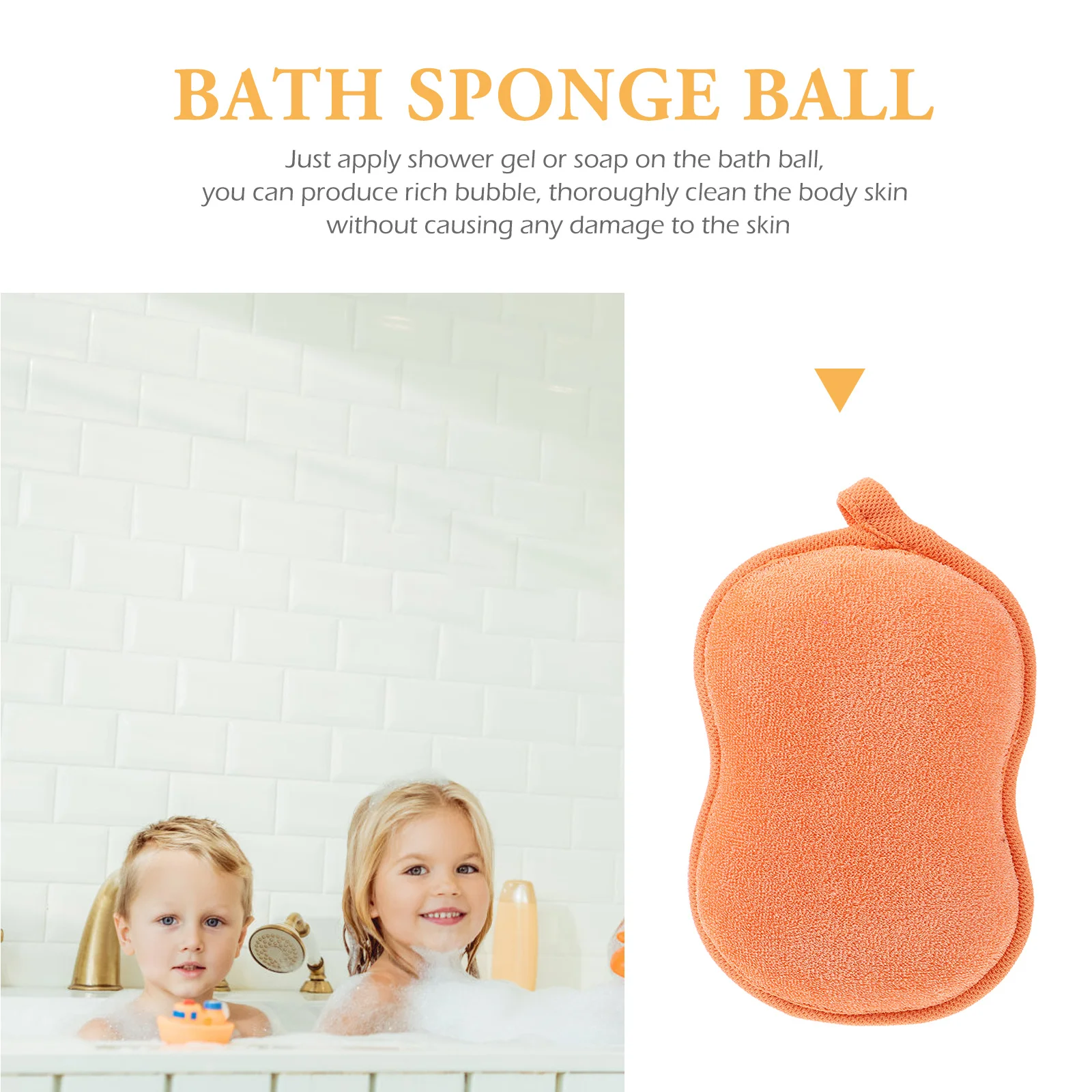 4 قطعة مجموعة إسفنجة الحمام الفول السوداني شكل دش الإسفنج لتقشير الجسم فرك أدوات الاستحمام الإسفنج الملونة أجهزة غسل #5