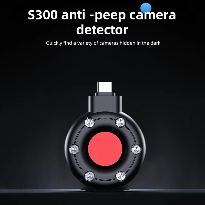 Tragbare Kamera Detektor Typ C Mini Handy USB Alarm Hotel Infrarot Anti Überwachung Anti Candid Schießen Pinhole Kamera