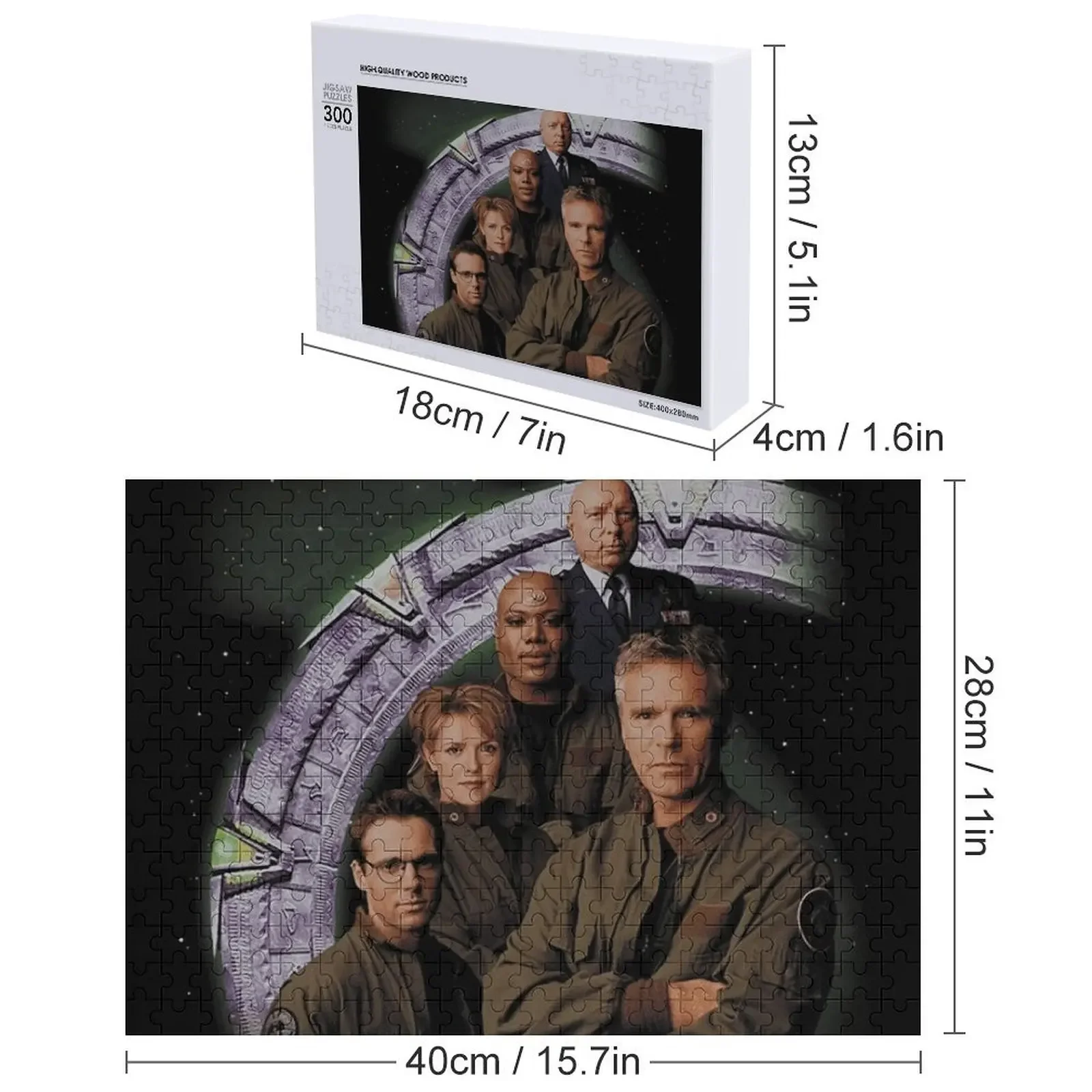 Stargate SG1 Jigsaw Puzzle ، ألعاب مخصصة للأطفال ، طفل ، شخصية