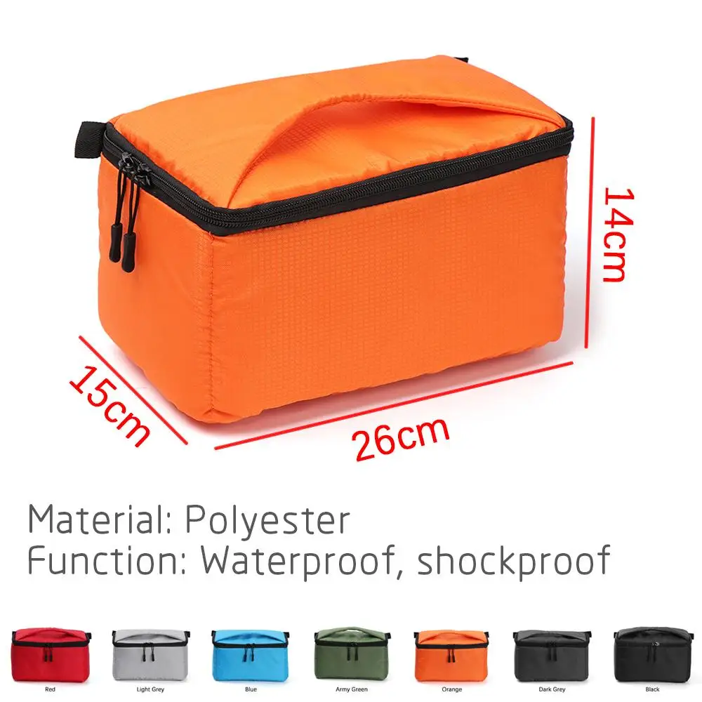 1PC Portable Waterproof DSLR SLR Camera Bag Padded Partition Insert Case Cover For Canon Sony