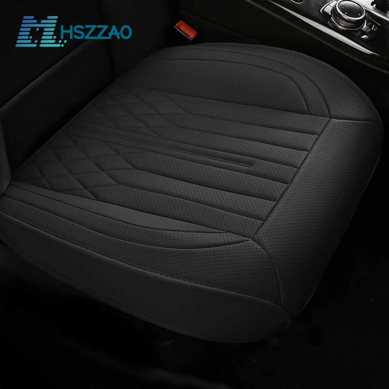 Ultra-Luxury Car Seat Protection Single Seat Without Backrest PU Senior Leather Car Seat Cover For Most Four-Door Sedan&SUV