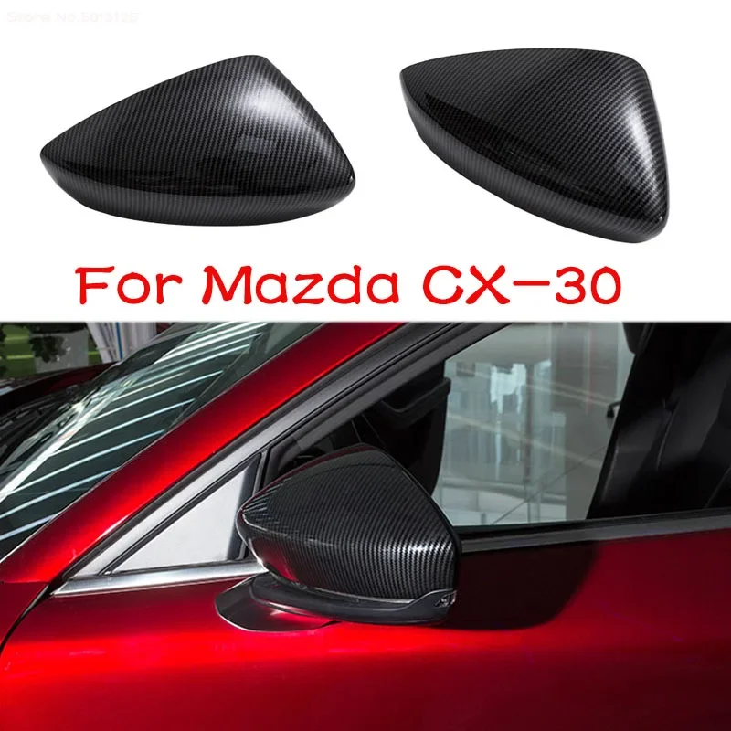 

Car Rear View Rearview Side Glass Mirror Cover Trim Frame Side Mirror Caps For Mazda CX30 CX-30 2020 2021 2022 Car Accessories