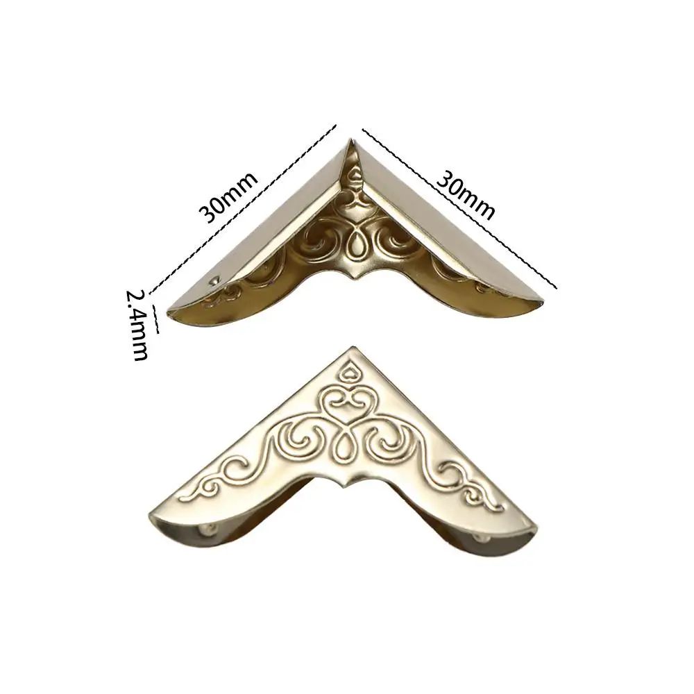 Metal Crafts Jewelry Box Notebook Decorative Corner Scrapbooking  Albums Menu Folder Corner  Protectors Corner Brackets