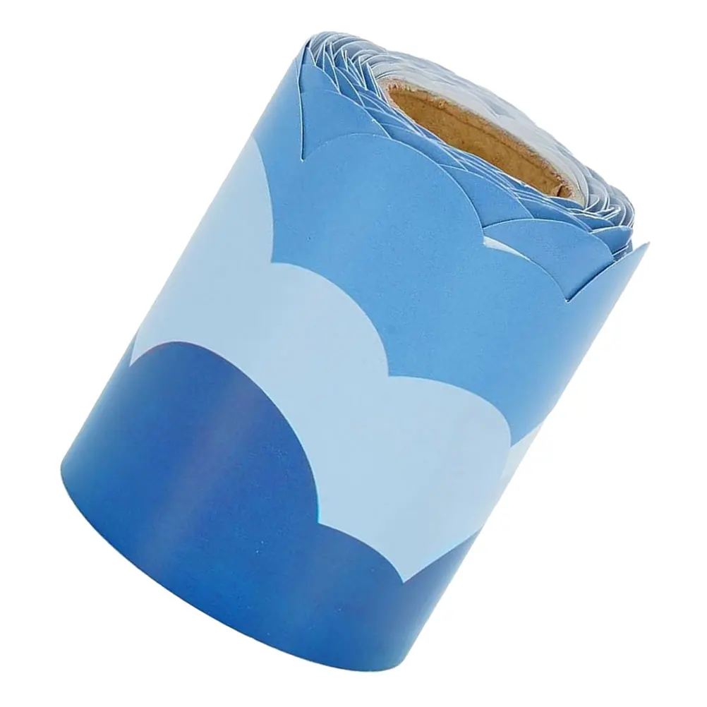 

Cloud Shaped Sticker for Burning Cloud Shaped Border Blackboard Bulletin Decorations Trim Coated Paper Classroom Settings DIY