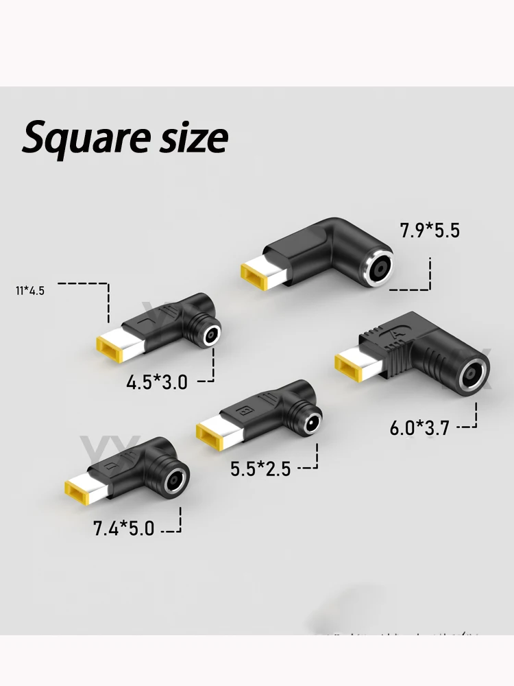 7.9*5.0mm Female to Square size 4.5*3.0mm 5.5*2.5mm 6.0*3.7mm 7.4*5.0mm To Square size For Lenovo computers