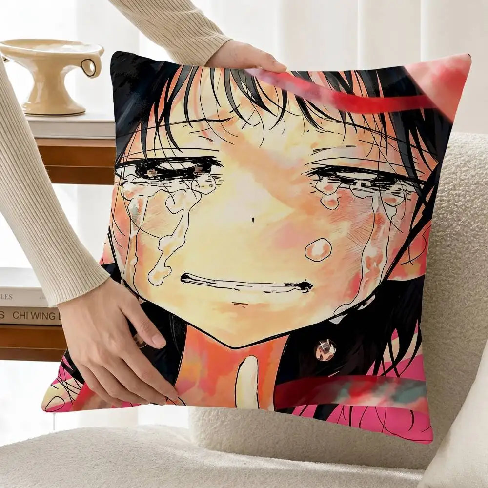 T-Takopii no Genzai Shizuka and Marina Customizable Square Pillow case Double Sided Print Sofa Bedroom Decor Cushion Cover