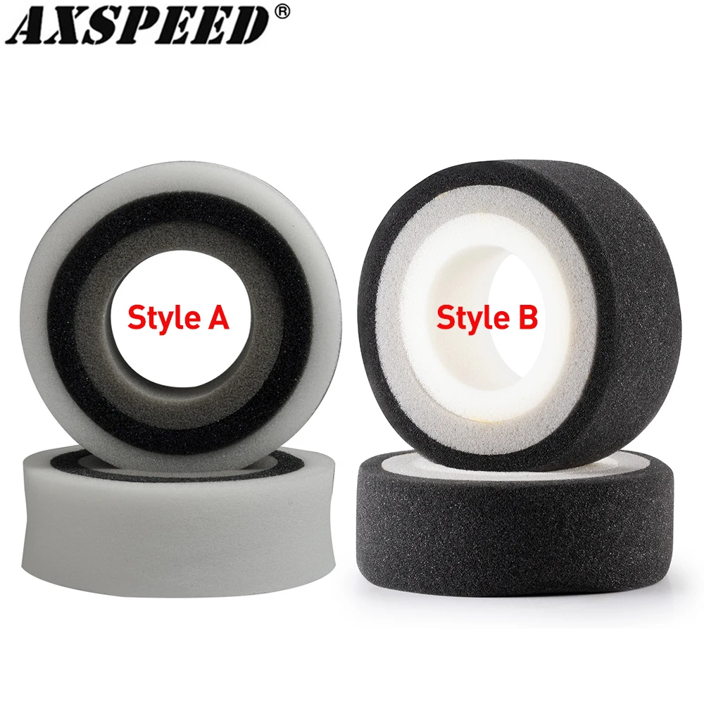 Tire Insert Foam - AXSPEED 1 ペア 1.9/2.2 インチタイヤソフトシリコンフォームインサートスポンジアキシャル SCX10