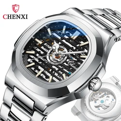 Men's Watch 40mm Automatic Mechanical Skeleton Watches For Men Stainless Steel Waterproof Leisure Sports Wristwatches