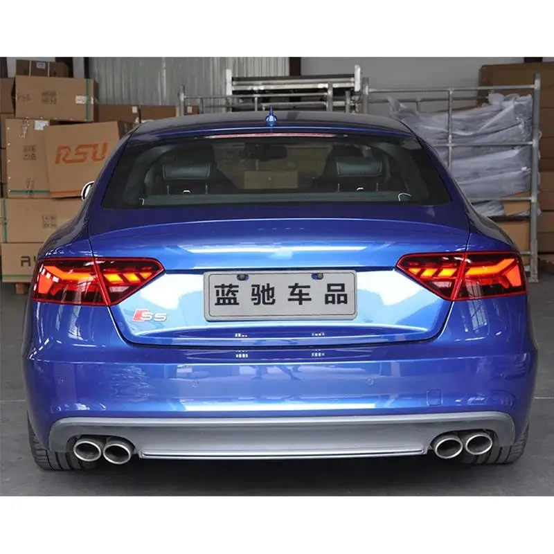 Car Styling Taillights For AUDI A5 2008-2016 S5 All LED Animation Dynamic Running Turning Signal Lamps Auto Accessories