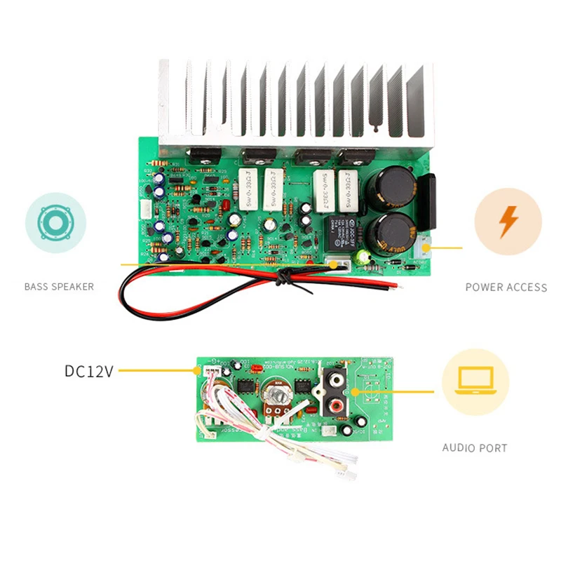 SUB-350W Subwoofer Power Amplifier Board Mono High Quality Power Amplifier Board Finished DIY Speaker Power Amplifier Board