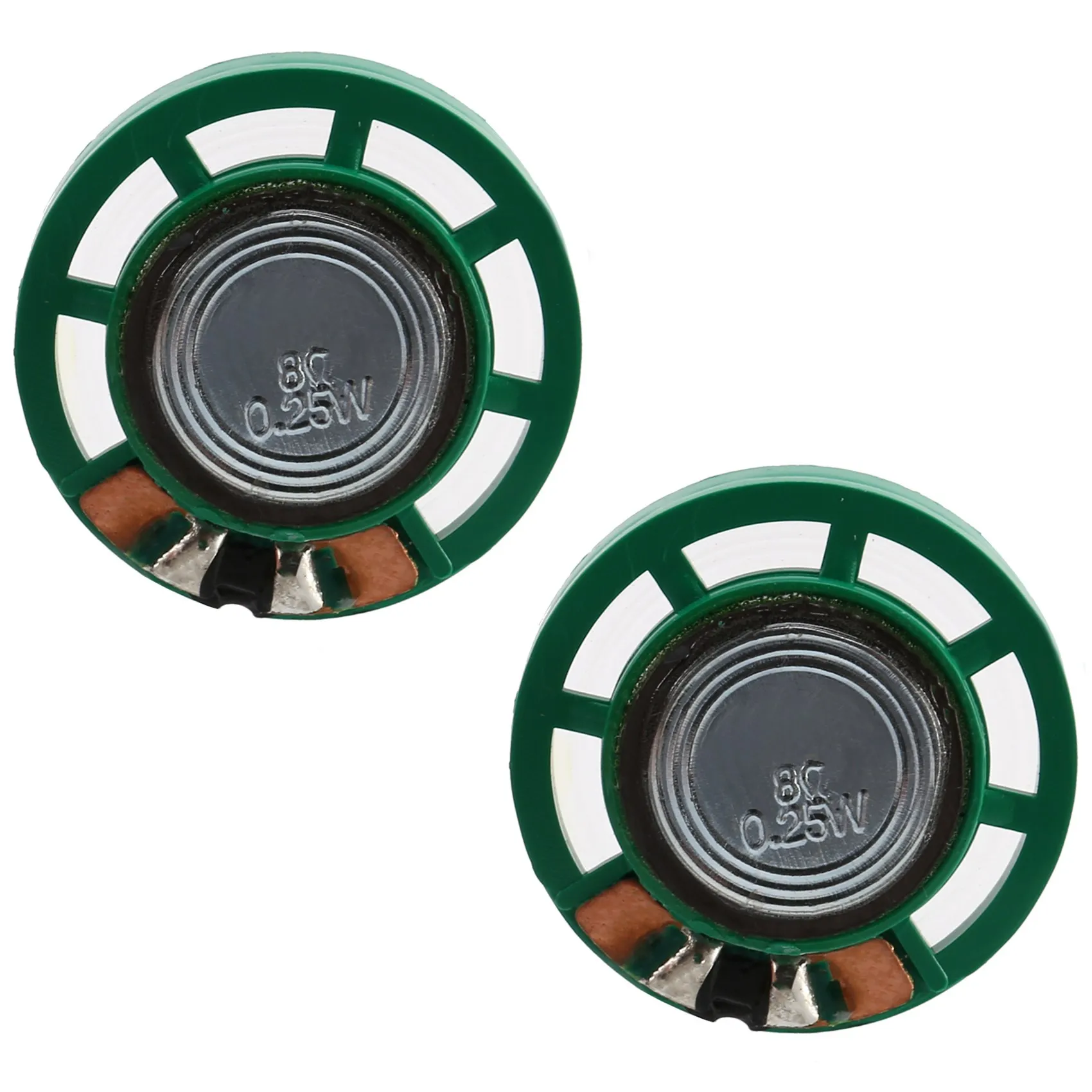 

2 Pcs 1/4W 0.25W 8Ohm 27mm round external magnet speaker speaker,Sound amplifier,Speaker accessories