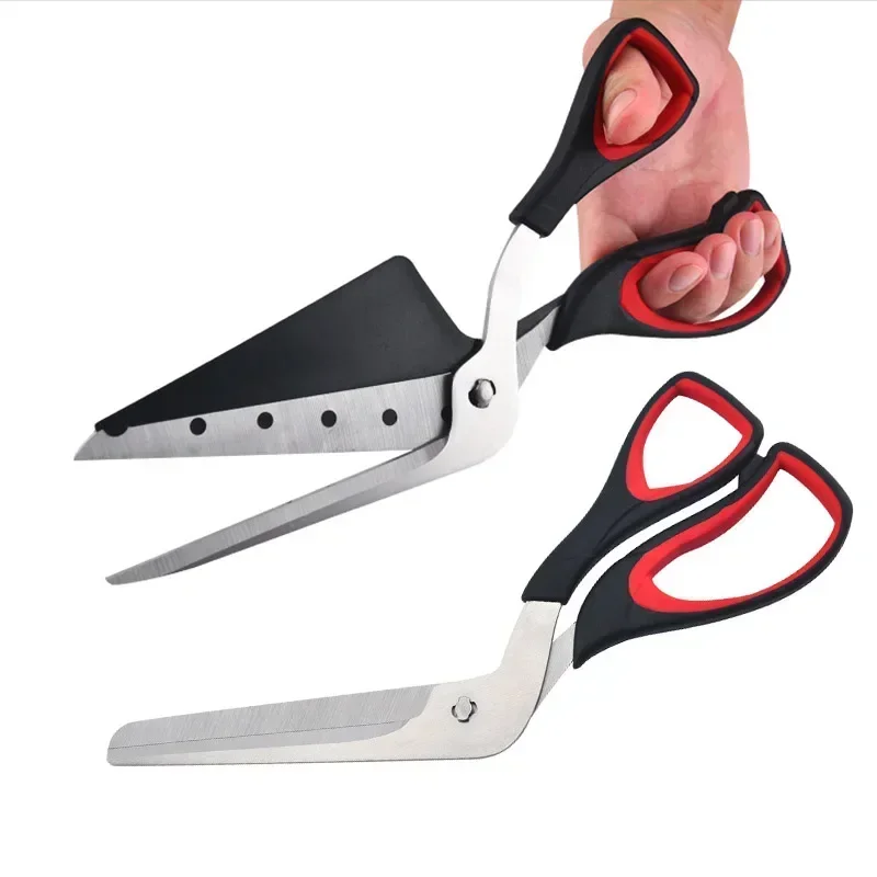 Professional Pizza Scissors Sharp Detachable Stainless Steel Blade Pizza Cutter Scissors Easy Cutting Pizza Spatula Slicer Tools