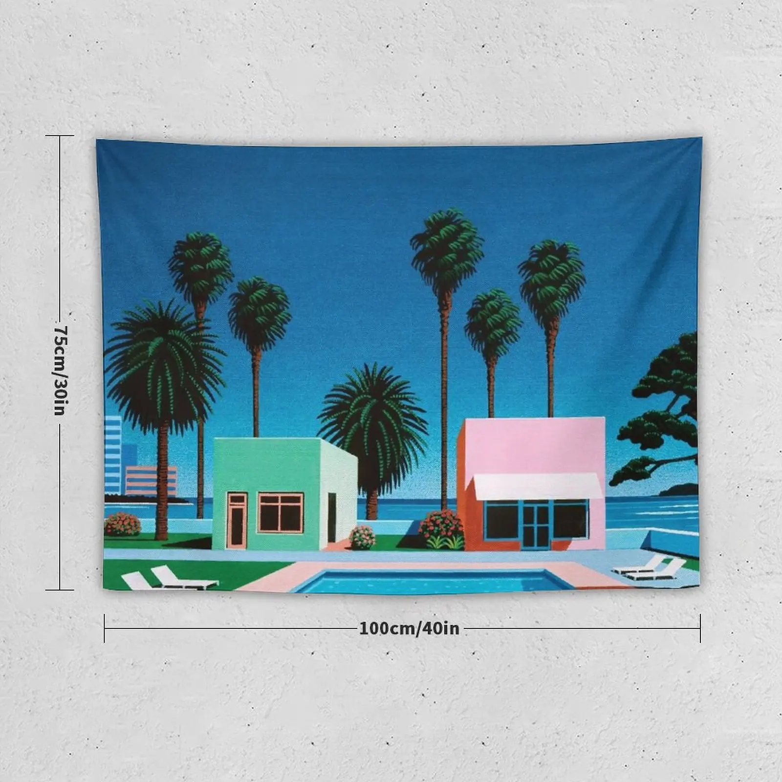 Hiroshi Nagai Vaporwave Tapestry Room Decor Cute Room Aesthetic