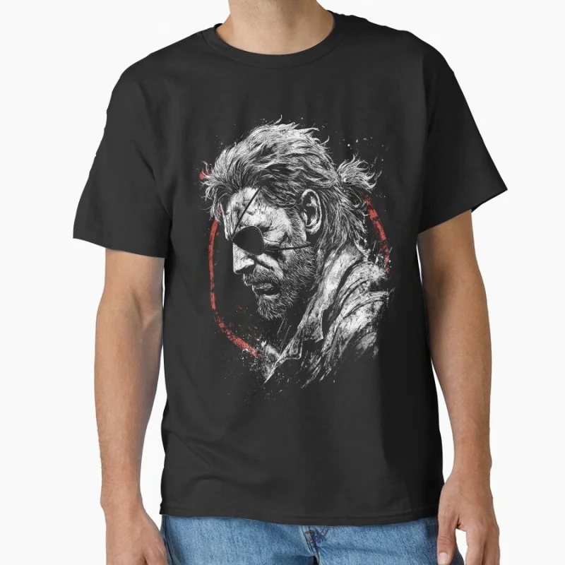 

Big Boss Metal Gear Solid Kojima production MGS 1103 Video game Gift T shirt for man Large size Tops Graphic Print Clothes