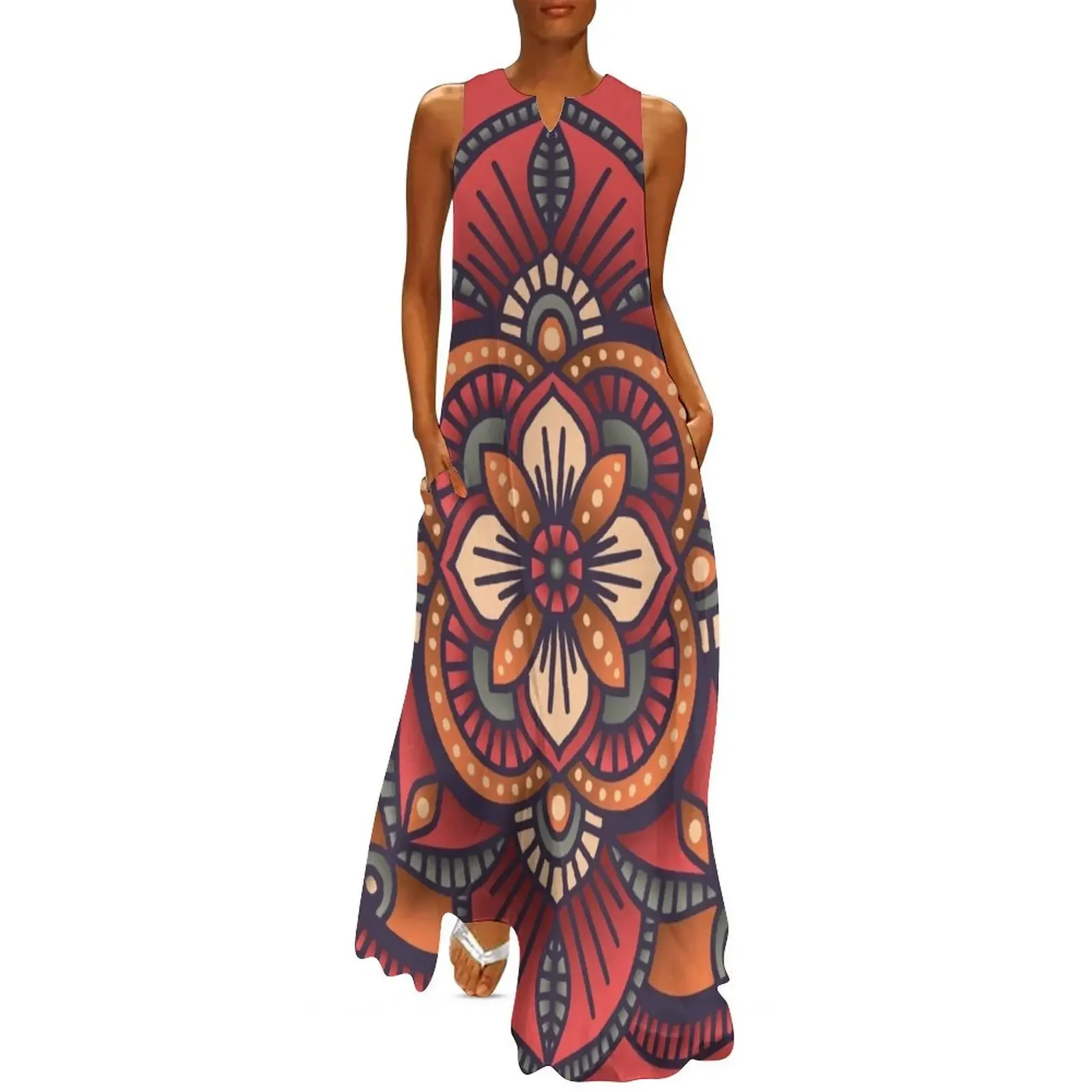 

Red Mandala Long Dress Casual dresses Long dresses Dress