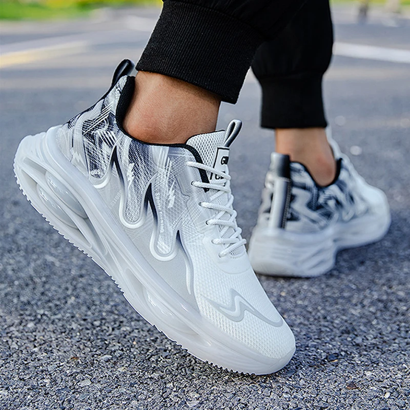 ONEMIX New Light Running Shoes Men Summer Sneakers Men Lightweight Cushioning Outdoor Athletic Sport Shoes Large Size 39-47