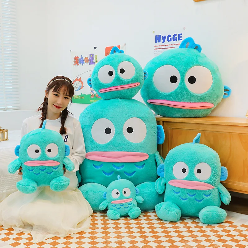 Kawaii Hangyodon Plush Anime Plush Doll Stuffed Toys Halloween Decoration Sofa backrest cushionThrow Pillow Girls Holiday Gifts