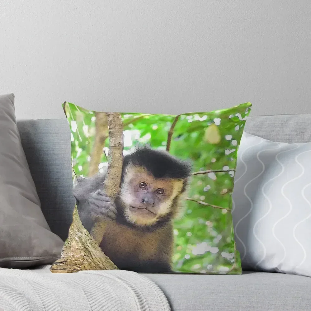 

Robust capuchin monkey Throw Pillow luxury throw pillow covers anime girl Pillow Case Christmas