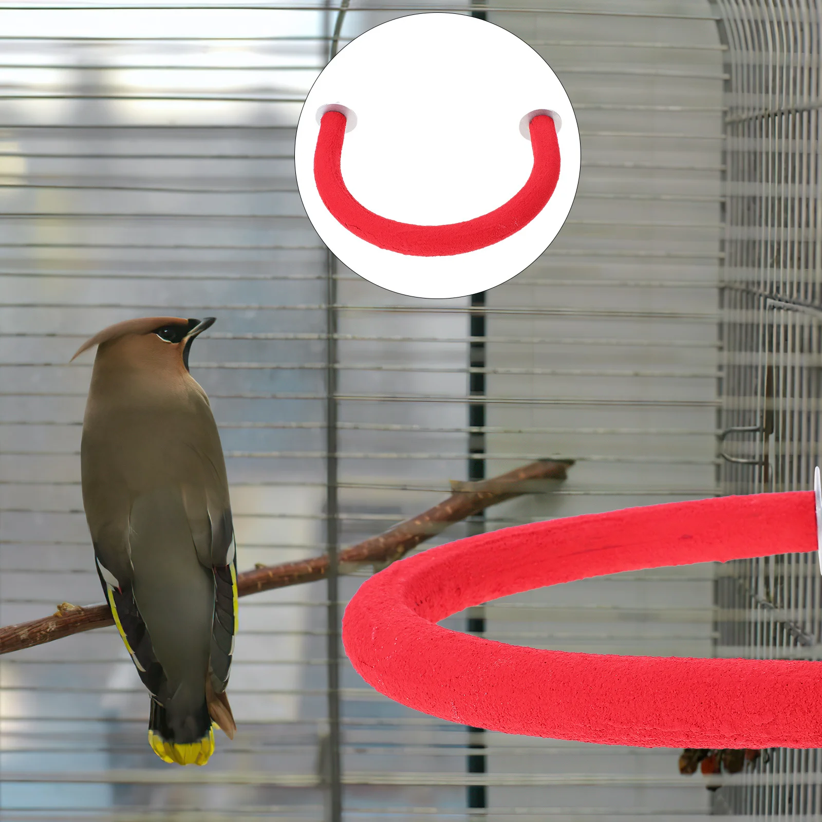 

Parrot Grind Stick U Shaped Bird Pet Stand Training For Parakeets Cockatiels Small Birds Climbing