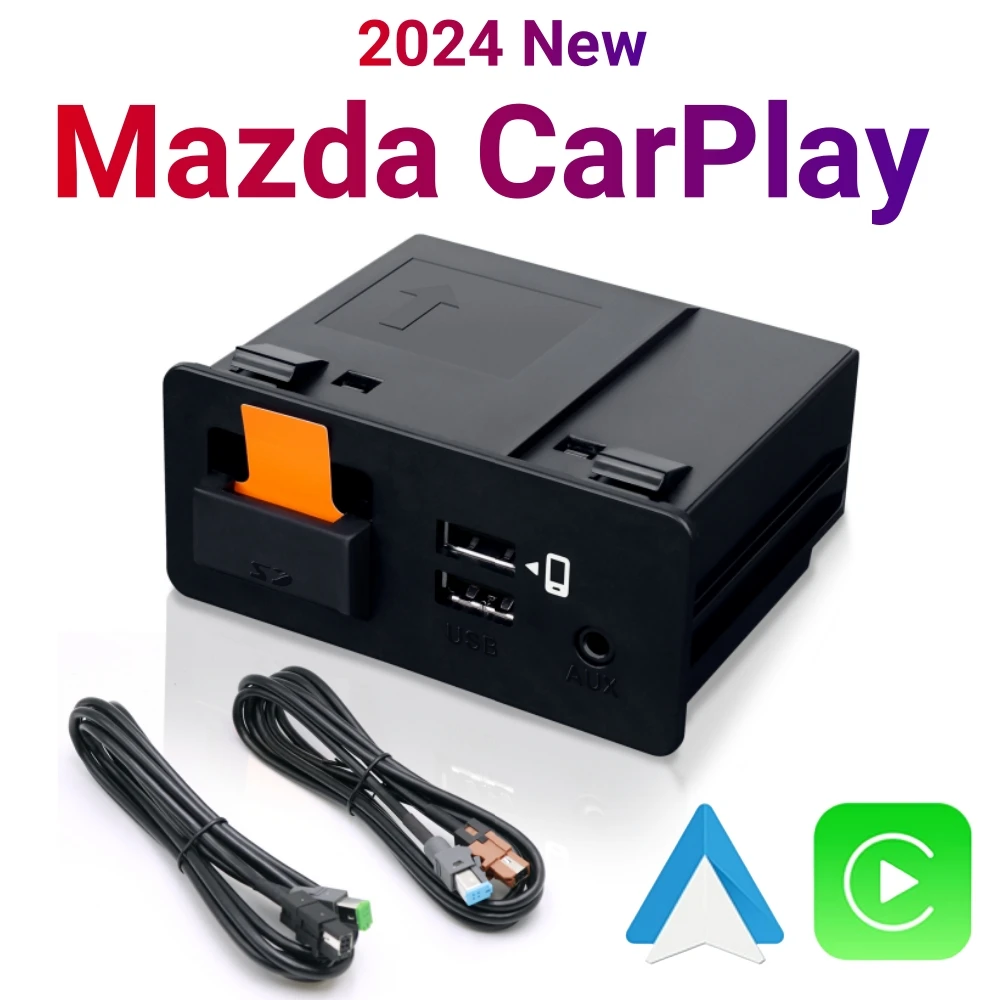 

New Upgrade Apple CarPlay Android Auto USB Hub Adapter for Mazda 2 3 6 CX3 CX5 CX8 CX9 MX5 miata TK78669U0C Mazda Retrofit Kit