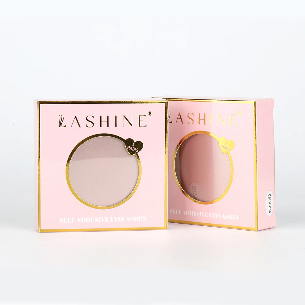 Reusable Self Adhesive False Eyelashes 1 Pair With Mirror Waterproof Natural Look Strip Eyelashes Self Sticking