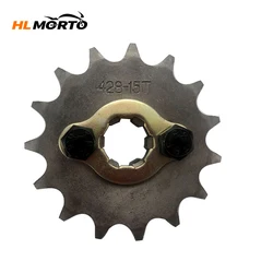 428 10t 11t 12t 13t 14t 15t 16t 17t 18t 19t Tooth 17mm 20mm Front Engine Sprocket For Atv Dirt Pit Bike 50cc 110cc 125cc 150cc