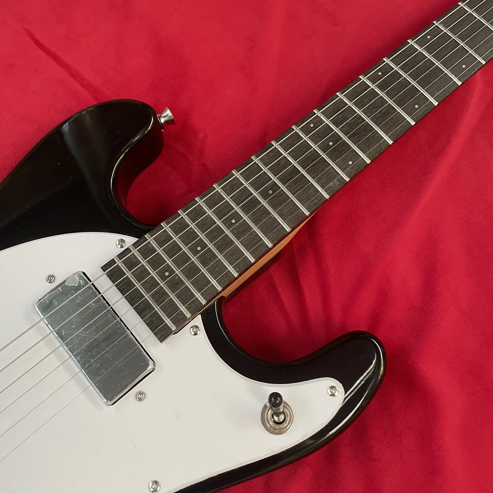 Black White Electric Guitar high-quality hardware, smooth frets, stable tuning, comfortable neck, balanced tone