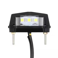 Nice Universal LED License Plate Light Taillight 12V for Motorcycle Sports Car Off-road Bicycle Scooter Mini License Plate Ligh