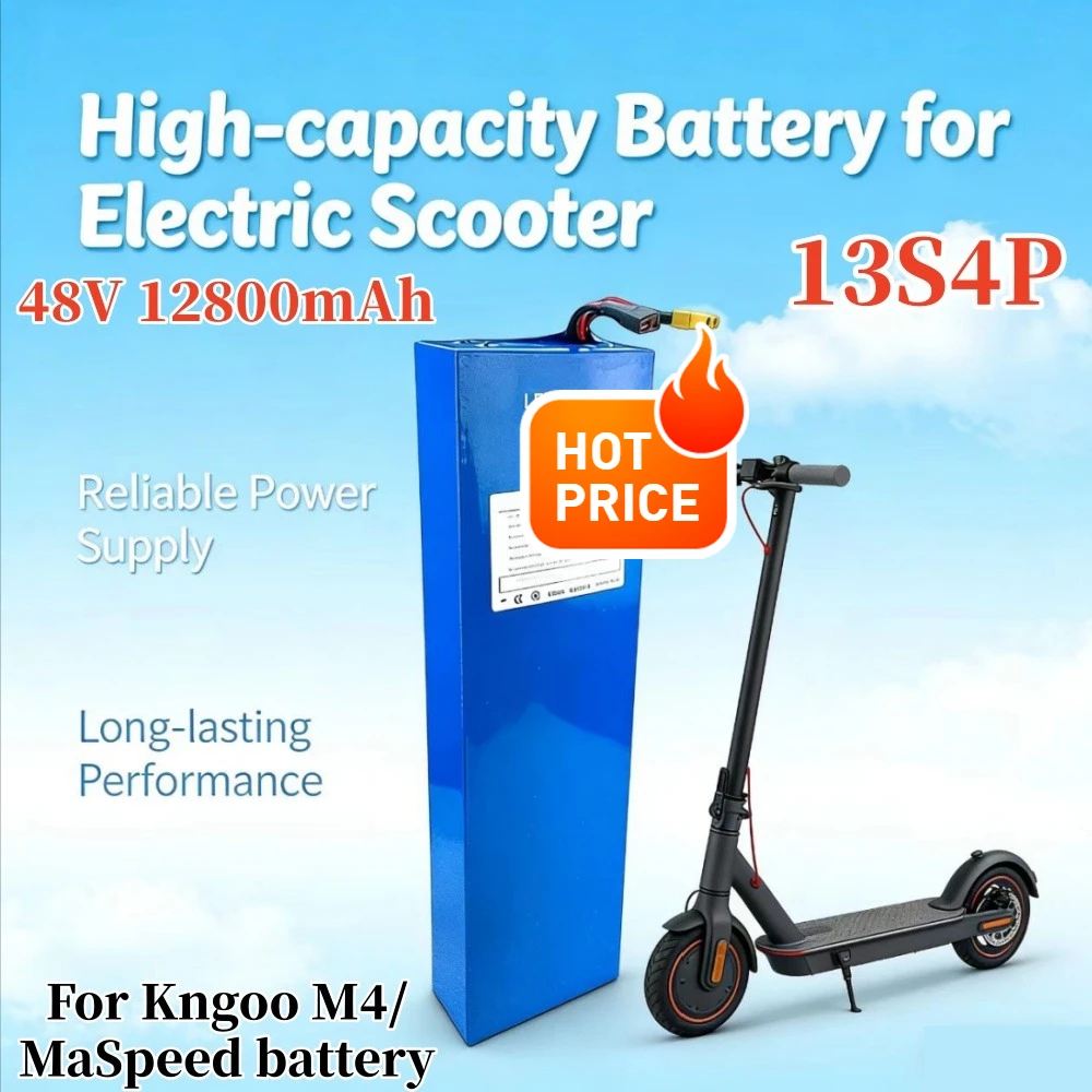 

48V 12.8Ah 13S4P For Kugoo M4 Replacing Electric Scooter Battery,18650 Li-ion BMS Power Battery Pack