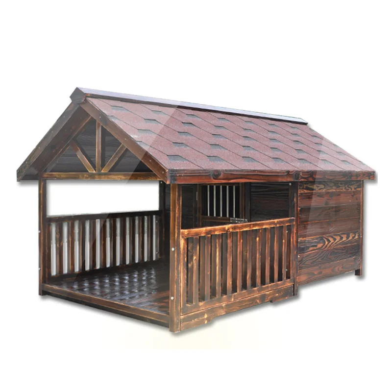 N Dog House Solid Wood Outdoor Large Dog Fence Outdoor Cage Customize