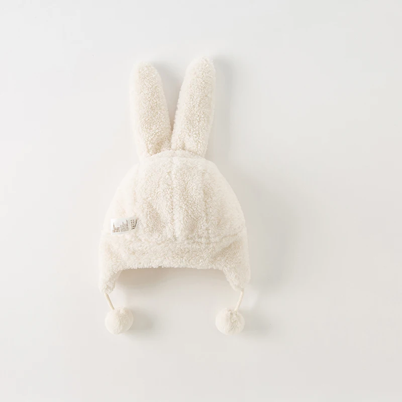 Dave Cute Plush Baby Hat Cartoon Bunny orecchie lunghe berretto infantile inverno Kawaii Rabbit Toddler Kids paraorecchie Caps DB4238371