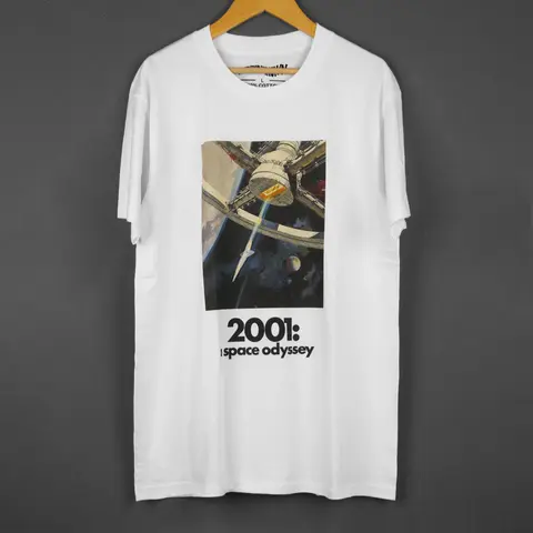 2001 A Space Odyssey T-Shirt Stanley Kubrick The Shining Classic Movie Print Men's Clothing Short Sleeve Cotton Tee Shirt