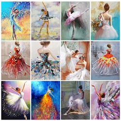 5D Diamond Painting Ballerina Full Circle Portrait Diamond Mosaic Diy Diamond Embroidery Art Cross Stitch Home Decoration Gift
