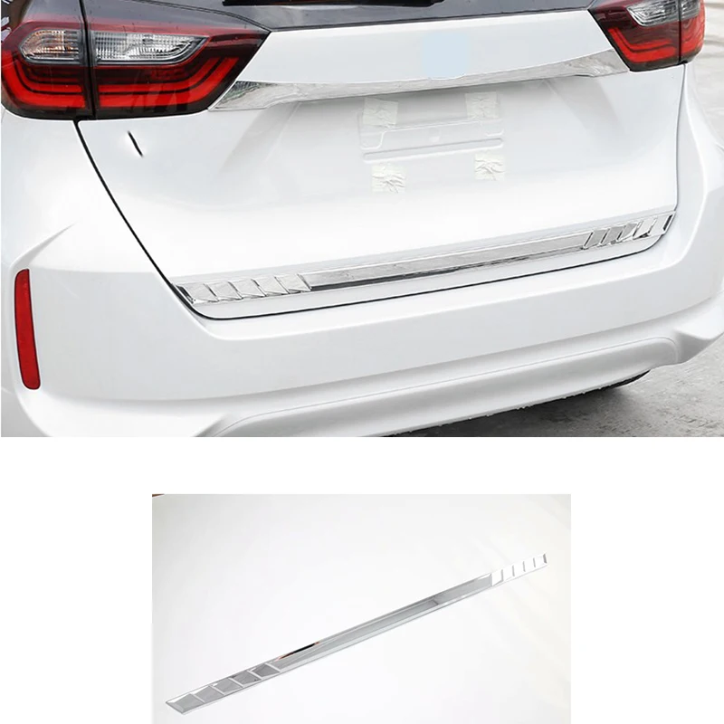 صالح لهوندا صالح جاز 2021-2026 ABS ألياف الكربون كروم الباب الخلفي الخلفي الباب الخلفي غطاء صندوق السيارة غطاء لوحة الزخرفية الكسوة #2