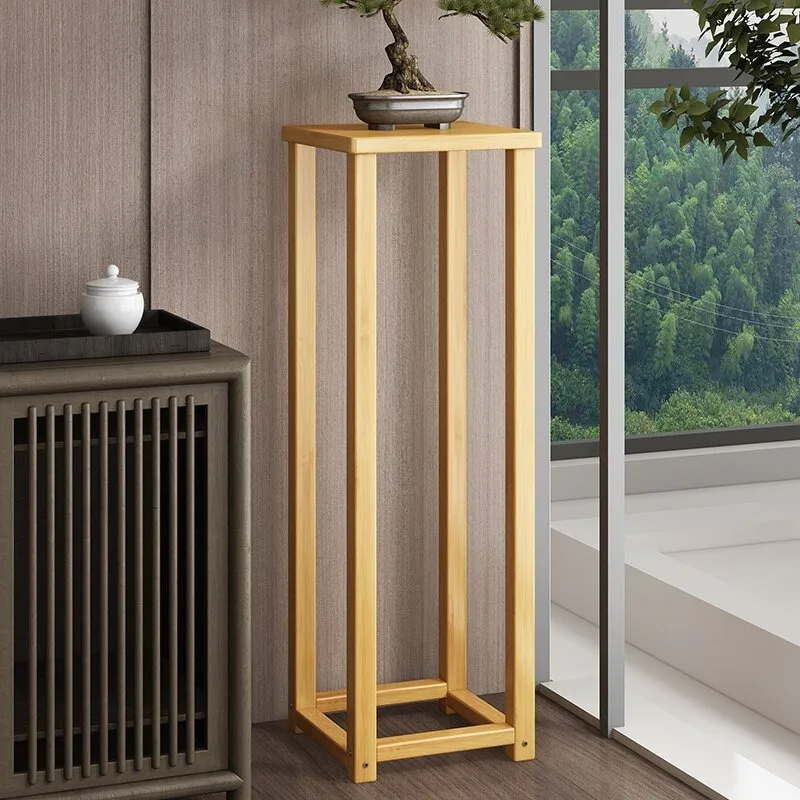 Living room floor-to-ceiling ornament rack Balcony succulent solid wood flower rack