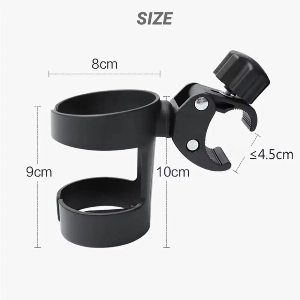 Universal Stroller Water Cup Holder Stable Handbar Install Bicycle Cup Holder Accessories Plastic Drink Holder Bike