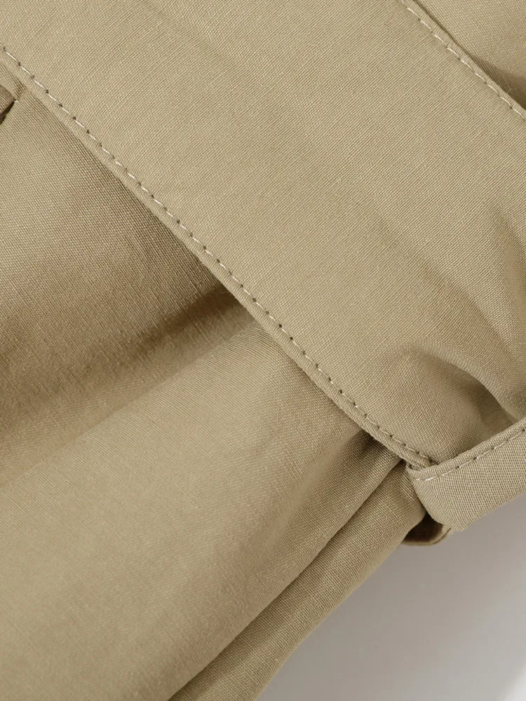 ZMEENNA Damski Długi Płaszcz Trencz Brązowy z Kołnierzem ze Sztucznego Futra, Wyściełany Shearlingiem, Zapinany na Guziki, z Paskiem w Talii, Odzież Zimowa ZM4495