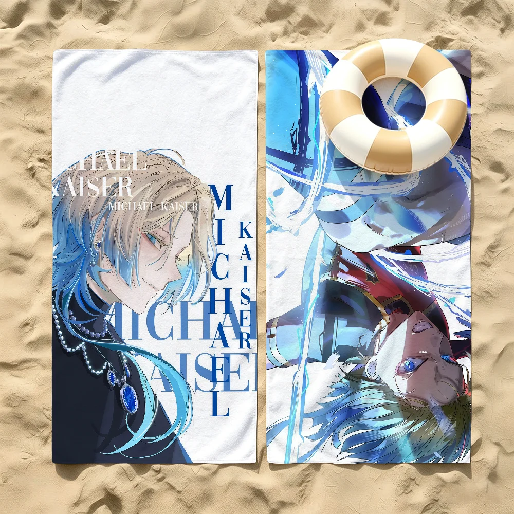 B-BLUE L-LOCK-S Michael Kaiser Towel For Beaches Yoga Studios Gyms Hot Springs Swimming Pools And Picnics
