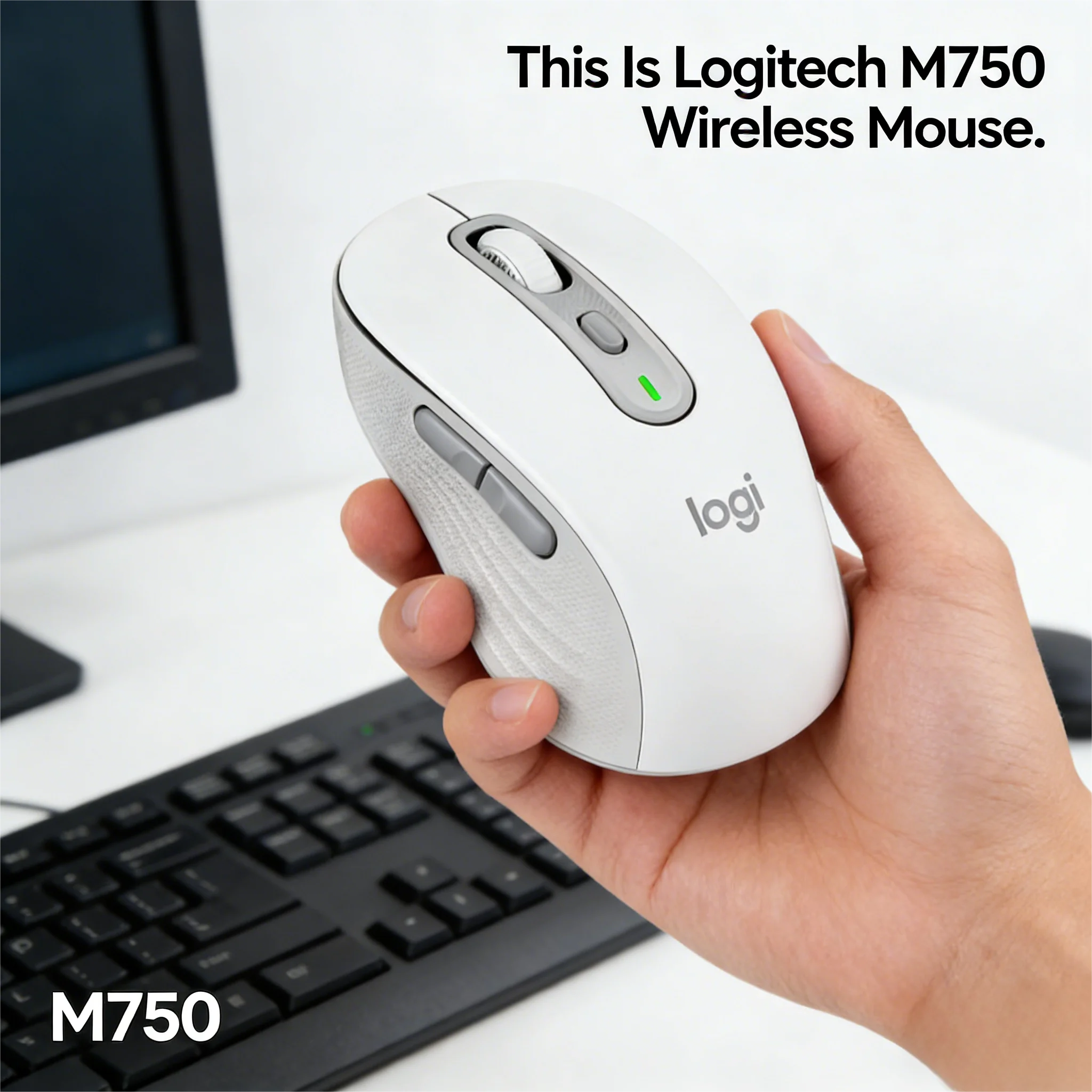 

M750 Light-Sound Wireless Mouse Silent Operation Logi Bolt Receiver