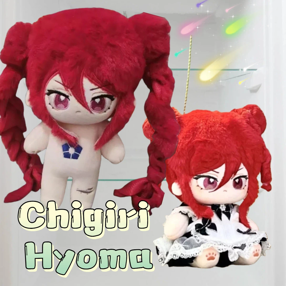 

20cm Blue Lock Chigiri Hyoma Plush Doll Toy Cute Pink Hair Girl Cosplay With Skeleton Body Dress Up Clothes Stuffed XmasGift