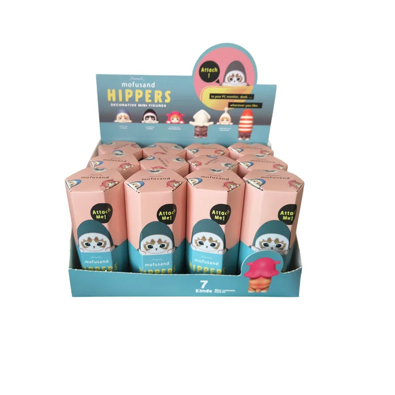 2026 جديد Mofusand صندوق أعمى Hippers شخصية صغيرة القرش القط ألعاب شخصيات الحركة لمحبي الأطفال هدية الكريسماس