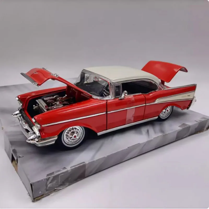 Jada 1:24 Scale 1957 Chevrolet's BEL AIR/1959 IMPALA Alloy Metal Car Model Static Collection Decorated Holiday Gifts Toys