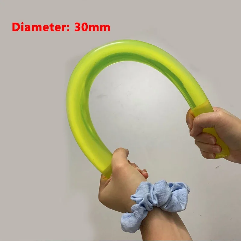 Outdoor Defense Rubber Foldable Crystal Short Stick Elastic PU Bar High Strength Vehicle Emergency Security Fitness Rod